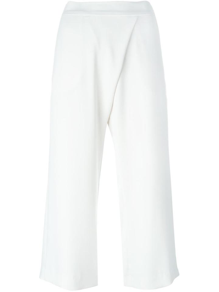 P.a.r.o.s.h. Cross Front Culottes, Women's, Size: Xl, White, Polyester
