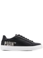 Philipp Plein Branded Low-top Sneakers - Black