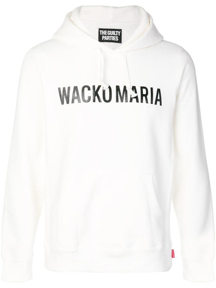 Wacko Maria Logo Hoodie - White