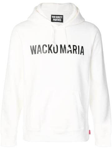 Wacko Maria Logo Hoodie - White