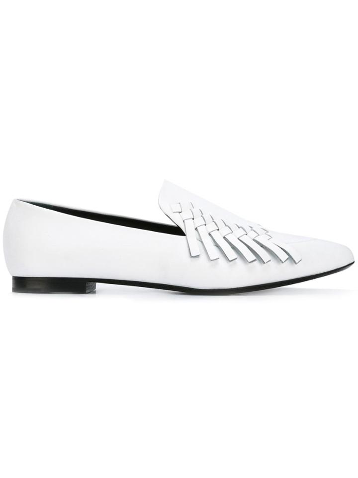 Proenza Schouler Woven Loafers - White
