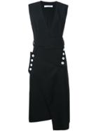 Christopher Esber V-neck Dress, Women's, Size: 10, Black, Polyester/spandex/elastane