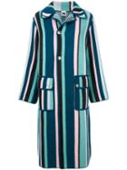 M Missoni - Striped Coat - Women - Viscose/wool/metallic Fibre - 38, Blue, Viscose/wool/metallic Fibre