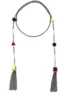 Eshvi 'back To School' Tassel Necklace - Red