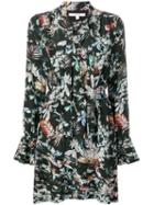 Derek Lam 10 Crosby Wallpaper Floral Print Dress - Black