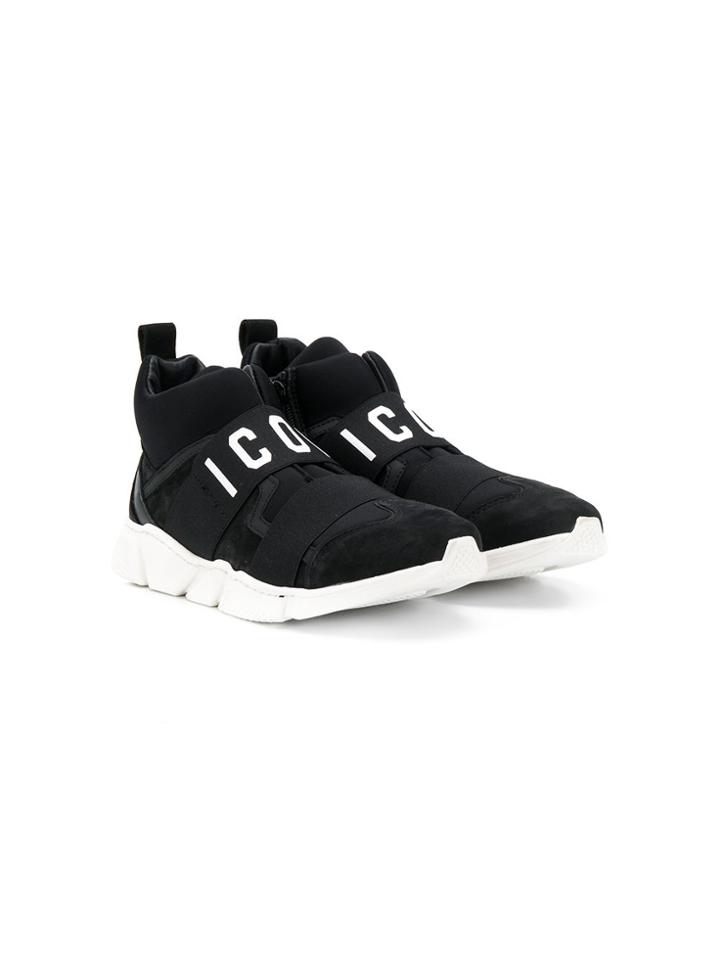 Dsquared2 Kids Teen Icon Sneakers - Black
