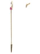 Wouters & Hendrix Gold Ruby And Claw Earrings
