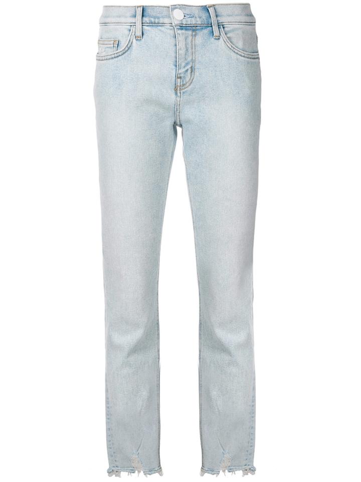 Current/elliott Frayed Edges Jeans - Blue