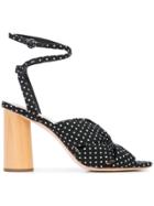 Loeffler Randall Tatiana Polka Dot Sandals - Black