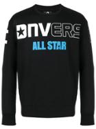Converse Logo Print Sweatshirt - Black