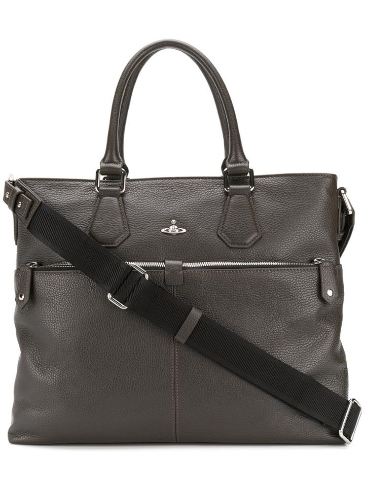 Vivienne Westwood Orb Detail Shoulder Bag - Brown