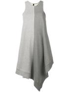 Unravel Project Colour Block Asymmetric Dress - Grey