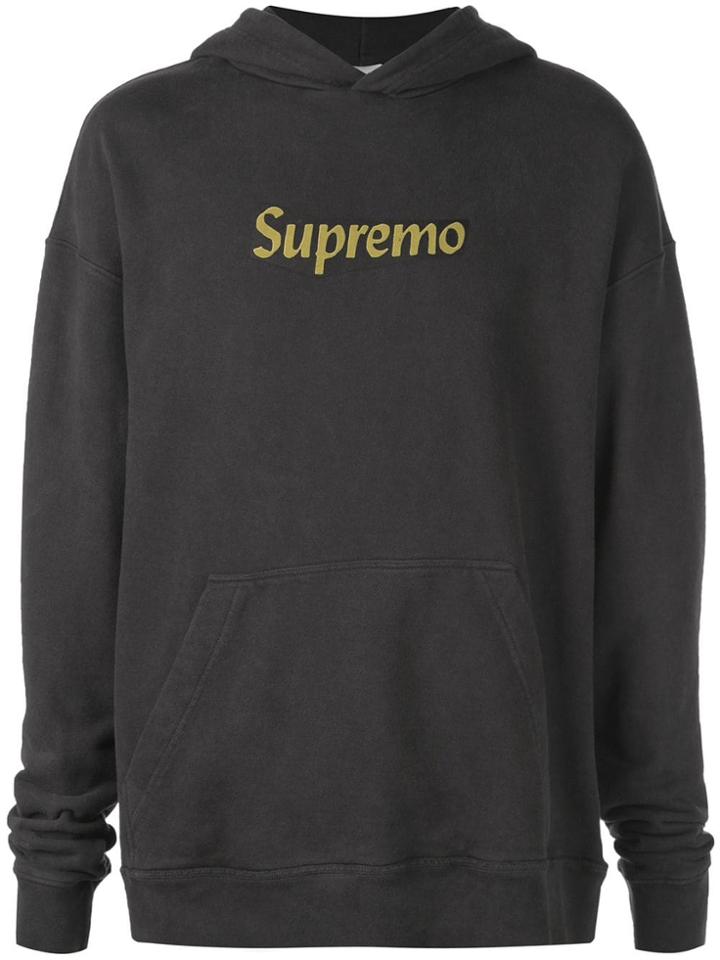 Rhude Slogan Printed Sweatshirt - Grey