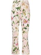 Dolce & Gabbana Floral Print Trousers - Pink