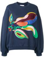 Henrik Vibskov Blossom Feast Sweatshirt - Blue