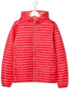 Save The Duck Kids Teen Padded Zipped Jacket - Red