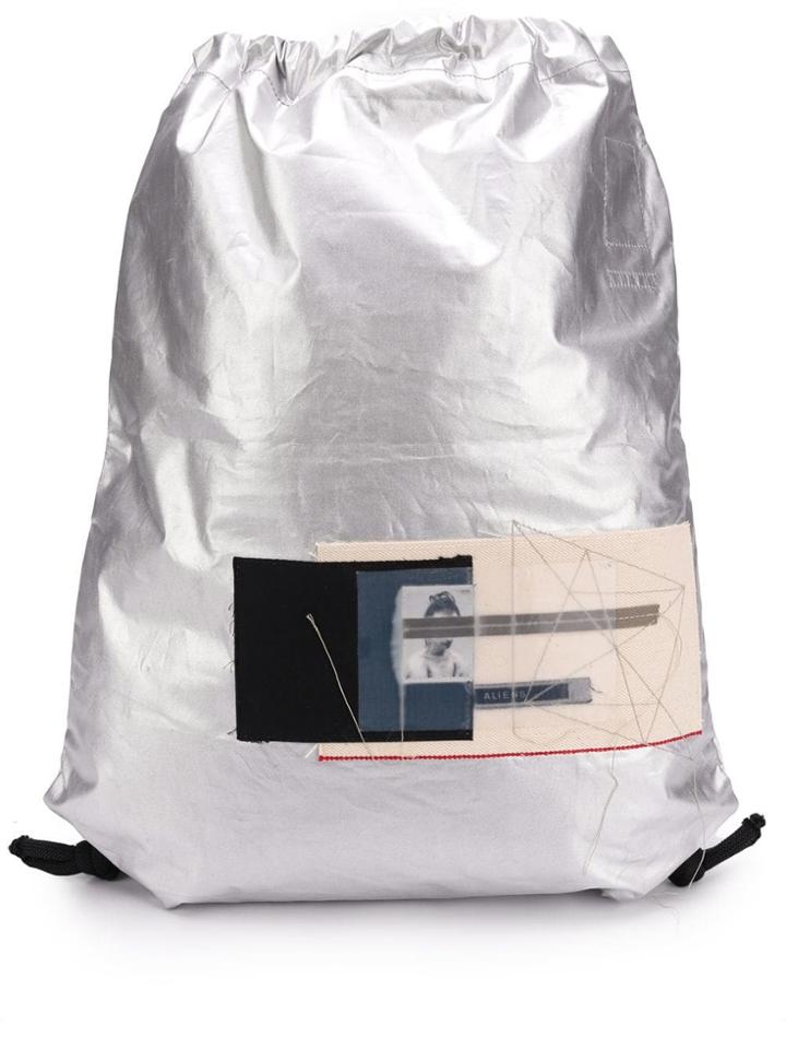 Rick Owens Drkshdw Metallic Backpack - Silver