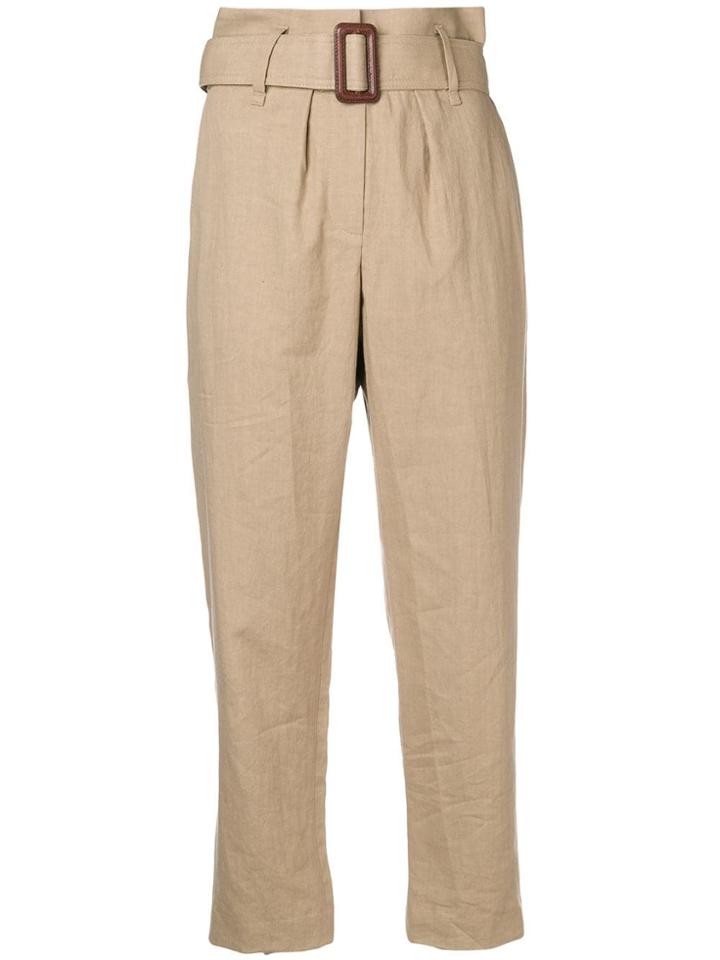 Brunello Cucinelli Paperbag Trousers - Neutrals