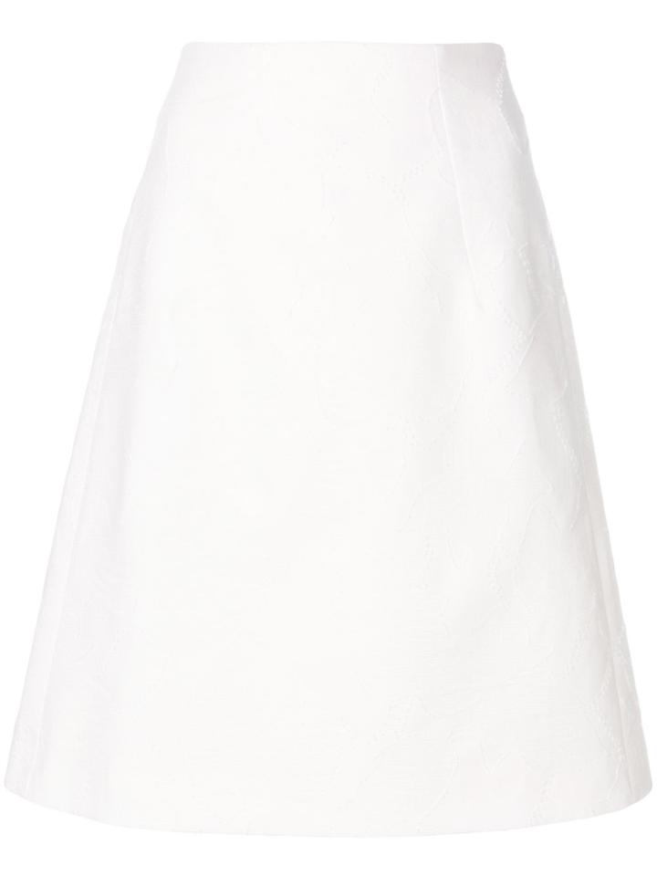 Delpozo Textured Straight Skirt - Nude & Neutrals