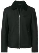Desa 1972 Shearling Collar Jacket - Black