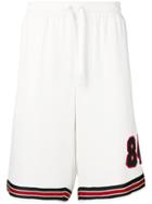 Dolce & Gabbana Embroidered Basketball Shorts - White
