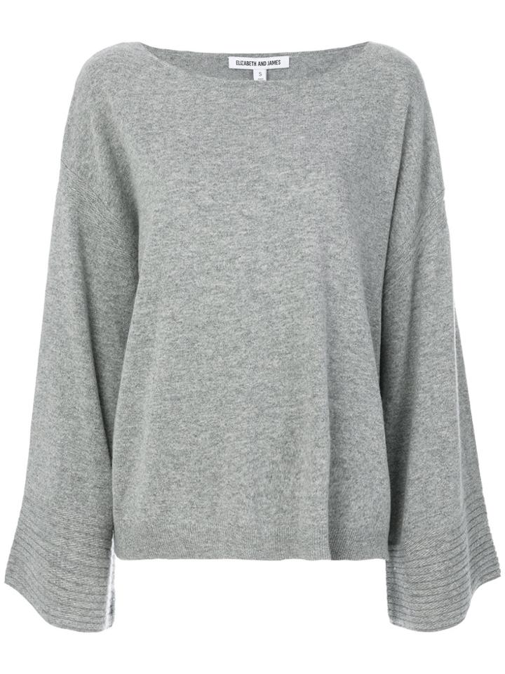 Elizabeth And James Flared Sleeve Jumper - Grey