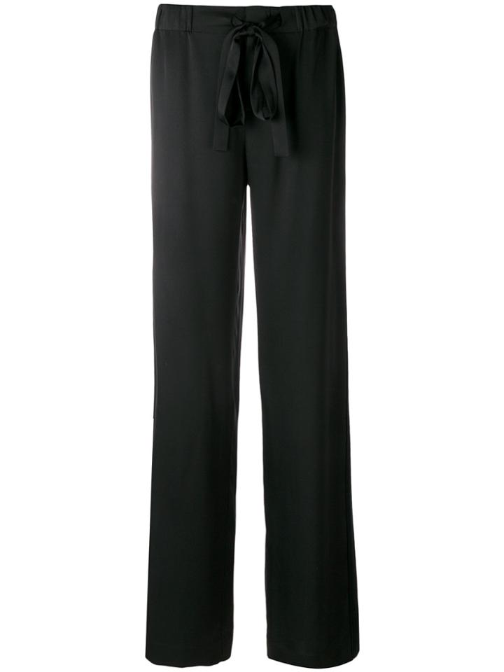 Tom Ford Drawstring Waist Straight Trousers - Black