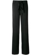 Tom Ford Drawstring Waist Straight Trousers - Black
