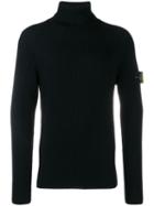 Stone Island Ribbed Sweatshirt - Black