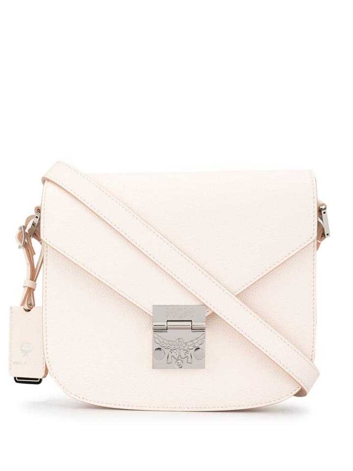 Mcm Foldover Top Bag - White