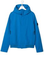 Stone Island Junior Teen Classic Hooded Jacket - Blue