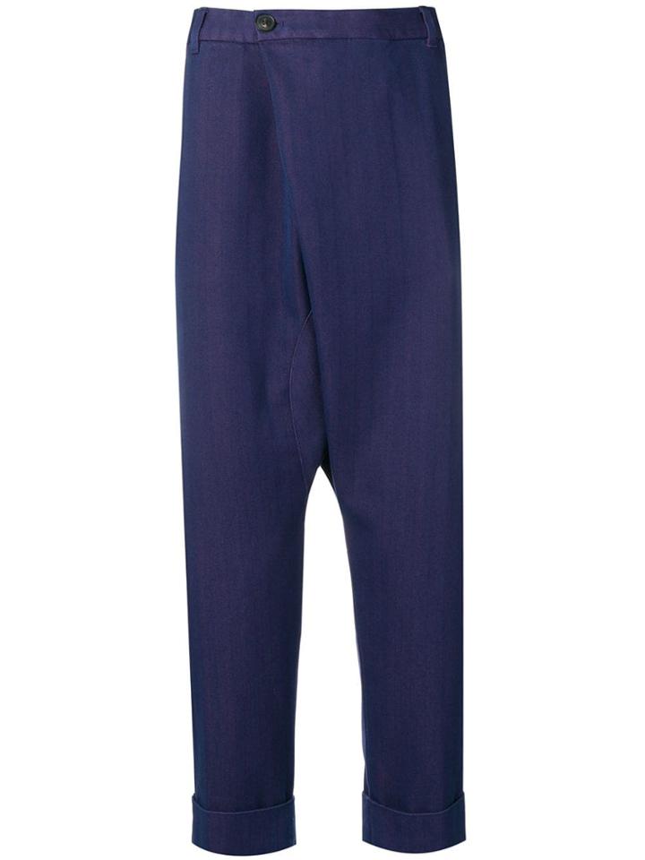 Gabriele Pasini Drop-crotch Trousers - Blue