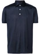Kiton Short Sleeved Polo Shirt - Blue