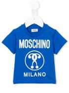 Moschino Kids - Logo Print T-shirt - Kids - Cotton - 18-24 Mth, Blue