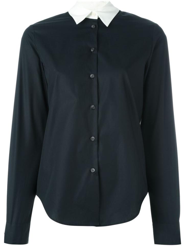 Mm6 Maison Margiela Contrast Collar Shirt