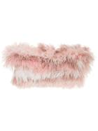 Isabel Sanchis Tonal Ostrich Feather Shrug - Pink