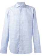 Hackett Checked Button Down Shirt, Men's, Size: Medium, Blue, Cotton