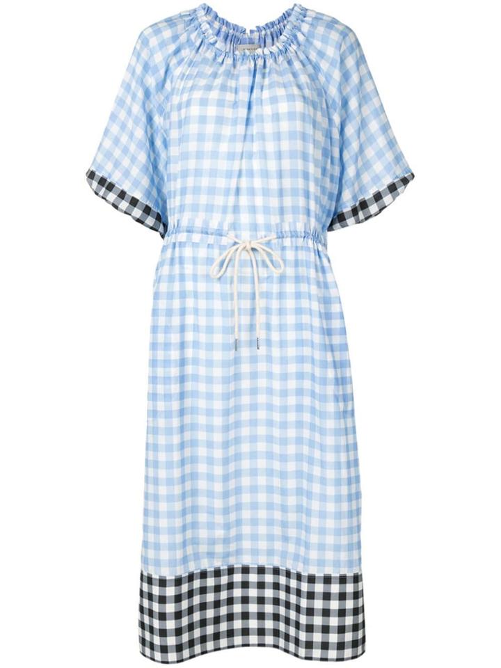 Lee Mathews Check Dress - Blue