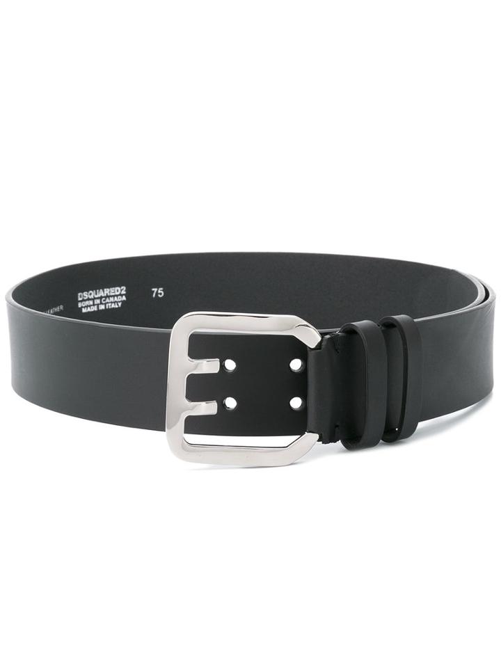 Dsquared2 - Icon Buckle Belt - Women - Calf Leather - 80, Women's, Black, Calf Leather