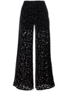 P.a.r.o.s.h. Floral Detail Pants, Women's, Size: Medium, Viscose/silk/acetate