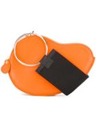 Jacquemus Curved Flat Crossbody Bag, Women's, Yellow/orange