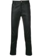 Ami Alexandre Mattiussi 5 Pockets Leather Pants In Smooth Leather -