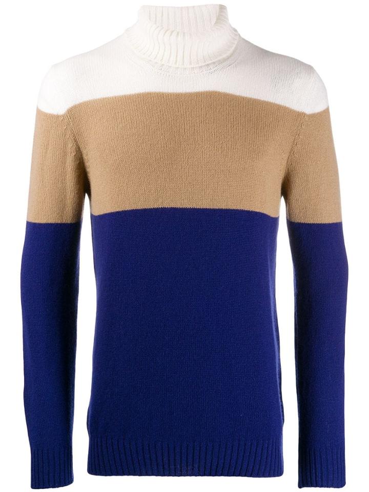 Tagliatore Colour Block Sweatshirt - White