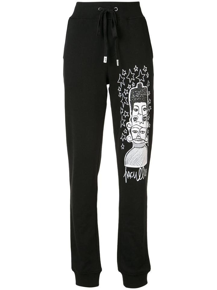 Haculla Printed Track Pants, Women's, Size: Xxs, Black, Cotton