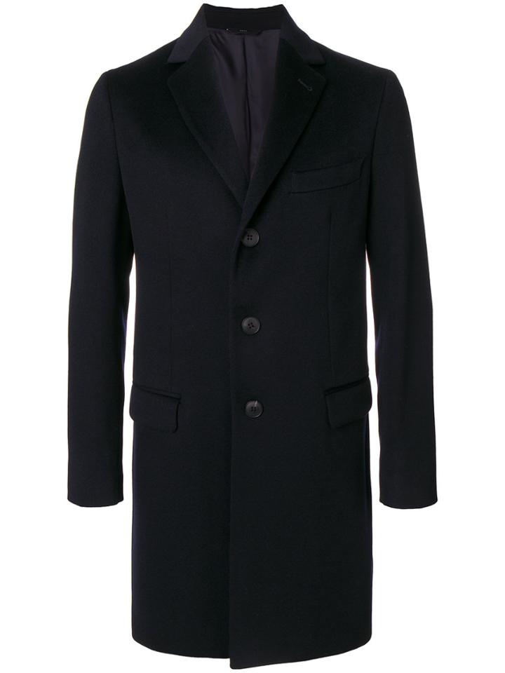 Hevo Buttoned Coat - Blue