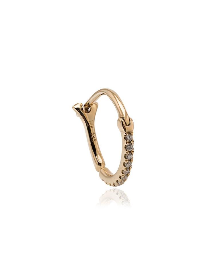 Loquet Diamond Loop Earring - Metallic