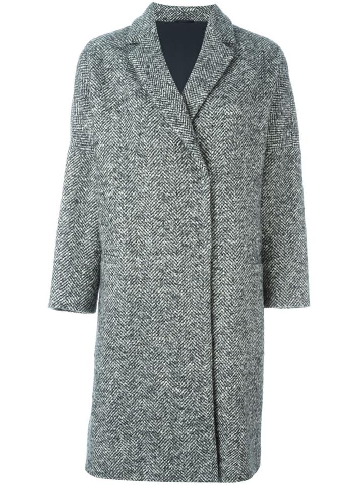 Brunello Cucinelli Tweed Coat, Women's, Size: 38, Black, Silk/polyamide/acetate/virgin Wool