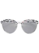 Dior Eyewear - Round Frame Sunglasses - Women - Acetate/metal (other) - One Size, White, Acetate/metal (other)