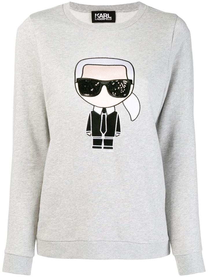 Karl Lagerfeld Iconic Karl Sweatshirt - Grey