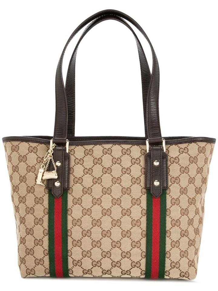 Gucci Pre-owned Shelly Gg Supreme Tote - Brown